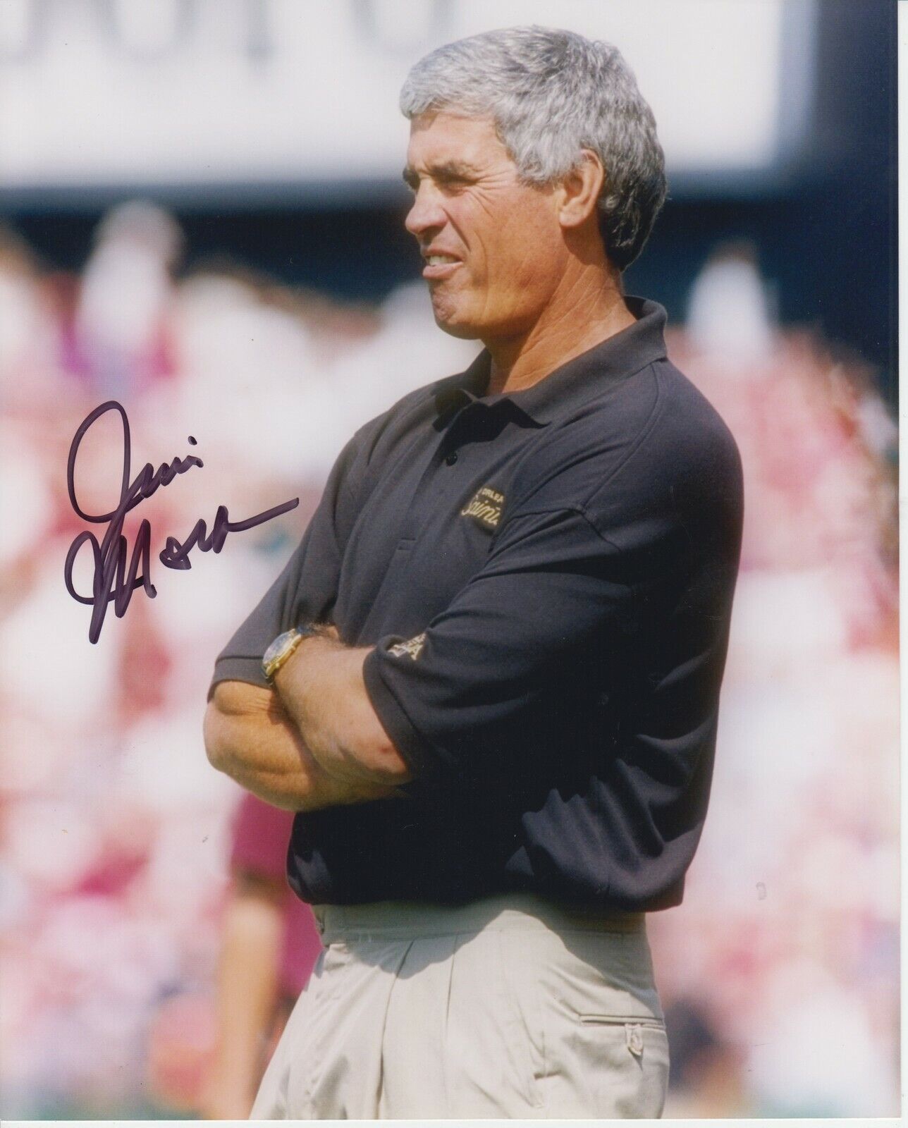 Jim Mora #2 8x10 Signed Photo Poster painting w/ COA New Orleans Saints -