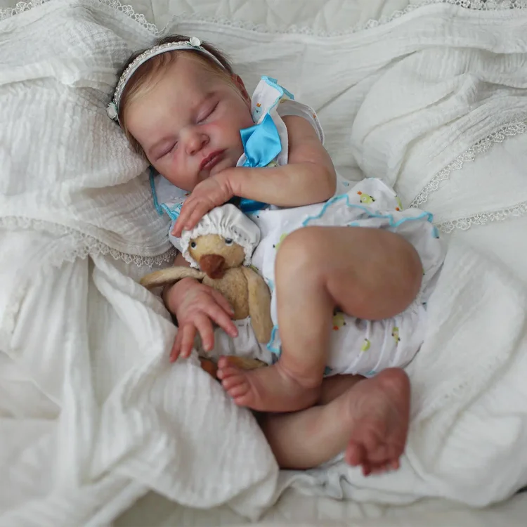  20" New Realistic and Lifelike Truly Silicone Vinyl Reborn Doll Girl Kasepina - Reborndollsshop®-Reborndollsshop®