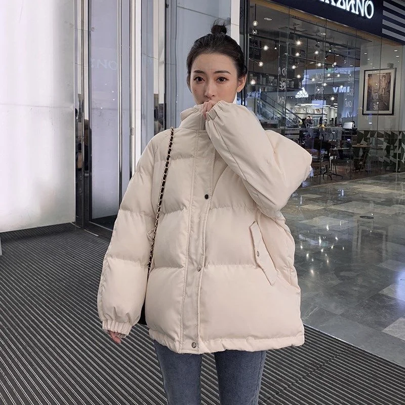 New Womens Coats And Jackets Autumn Winter Hooded Coat Thick Cotton Parkas Oversized Puffer Jacket Female