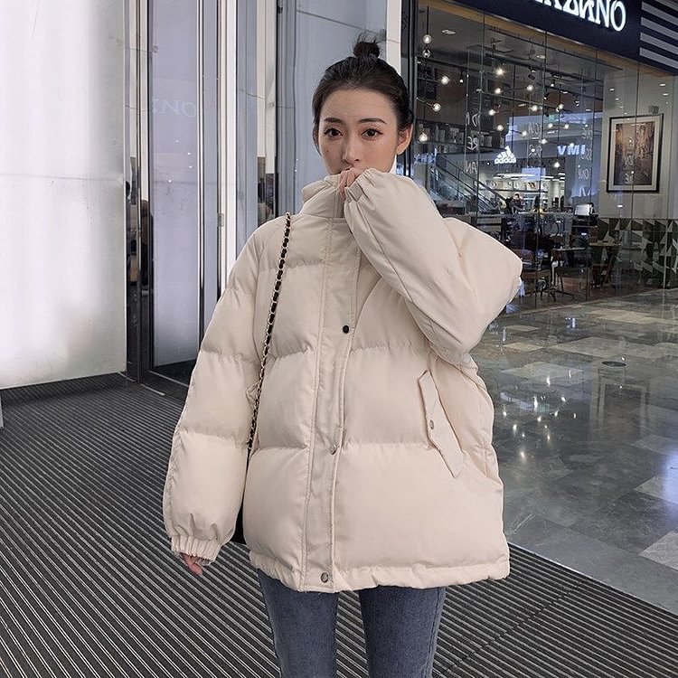 New Womens Coats and Jackets Autumn Winter Hooded Coat Thick Cotton Parkas Oversized Puffer Jacket Female - BlackFridayBuys