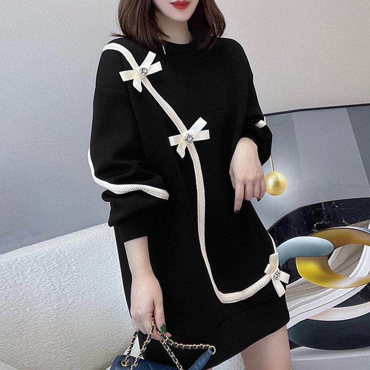 Black Long Sleeve Shift Dresses