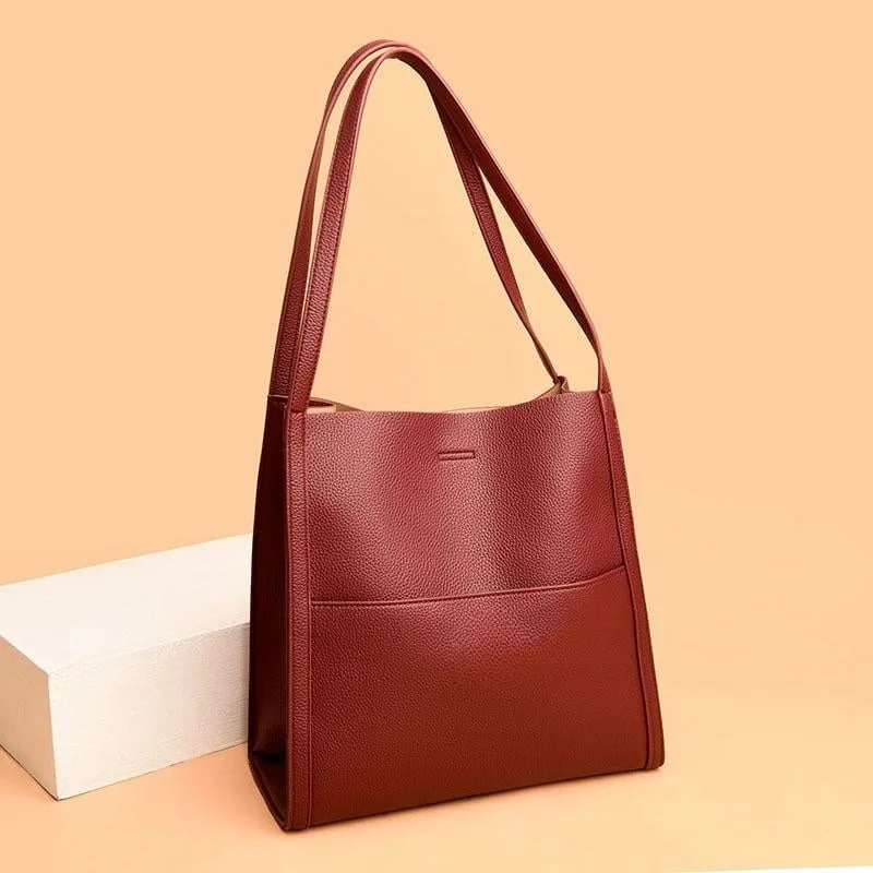 ⏰Last Day Promotion 70% OFF⏰Solid color genuine leather shoulder bag