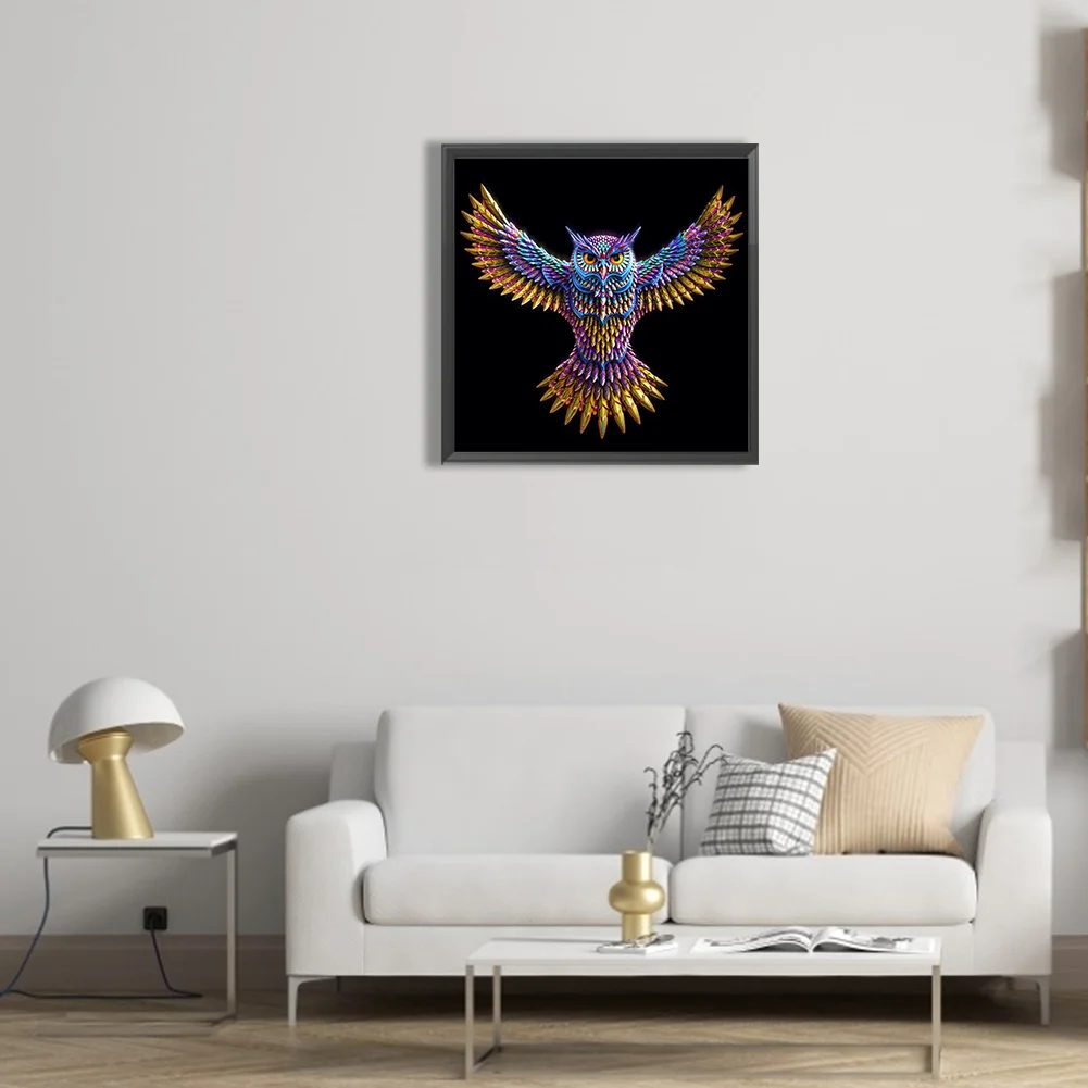 Full Round Diamond Painting 30*30cm - Owl