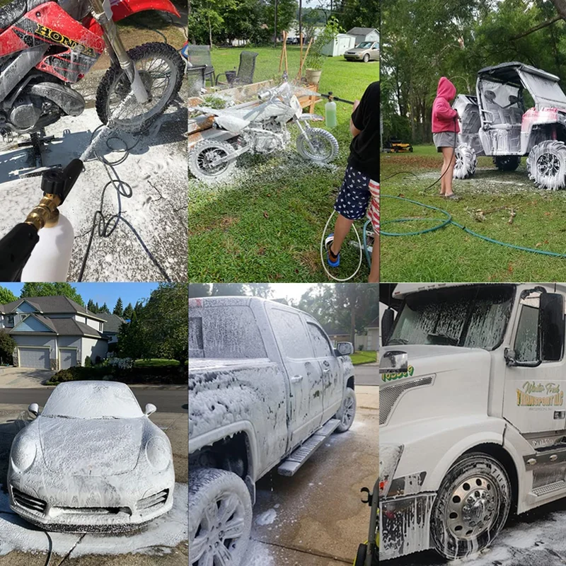 SAKER&reg; Short Pressure Washer Gun with Foam Cannon