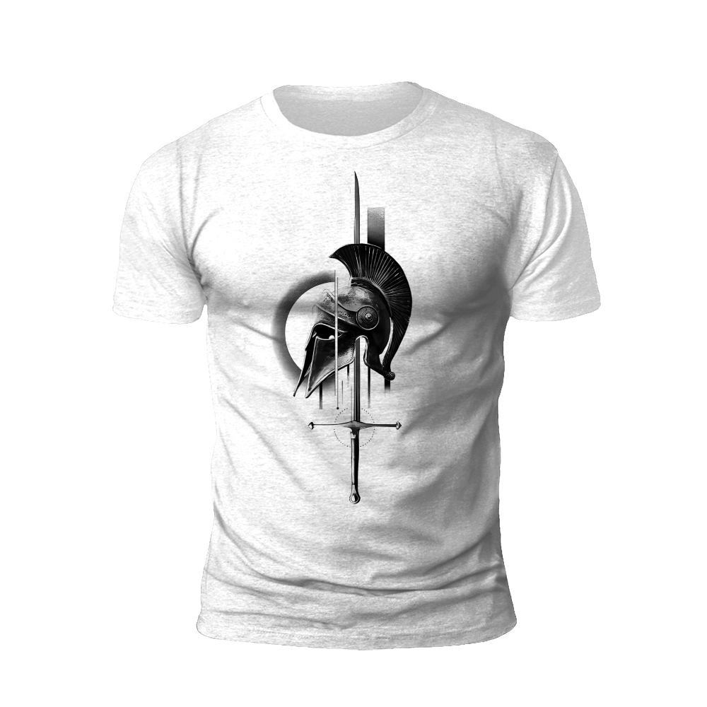 Spartan Helmet and Sword T-Shirt