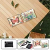 (US Local)DIY Diamond Art Diamond Dot Card Pack Diamond Painting Pouch (Flower Butterfly)