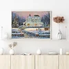 Snow Scene-11CT Stamped Cross Stitch-50*60cm