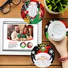8pcs Santa Diamond Painting Art Acrylic Coasters