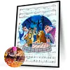 Disney Princess Piano Sheet Music-Full Round Diamond Painting 30*40CM