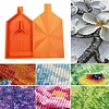 2 Stück Diamond Painting Tablett Y-förmige Perlenaufbewahrung Sortierplatte Werkzeug (orange)