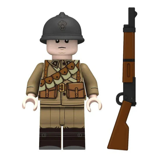 WW2 French Dragoon Regiment Soldier Custom Military Minifigure Minifigure Bricks monstertoys