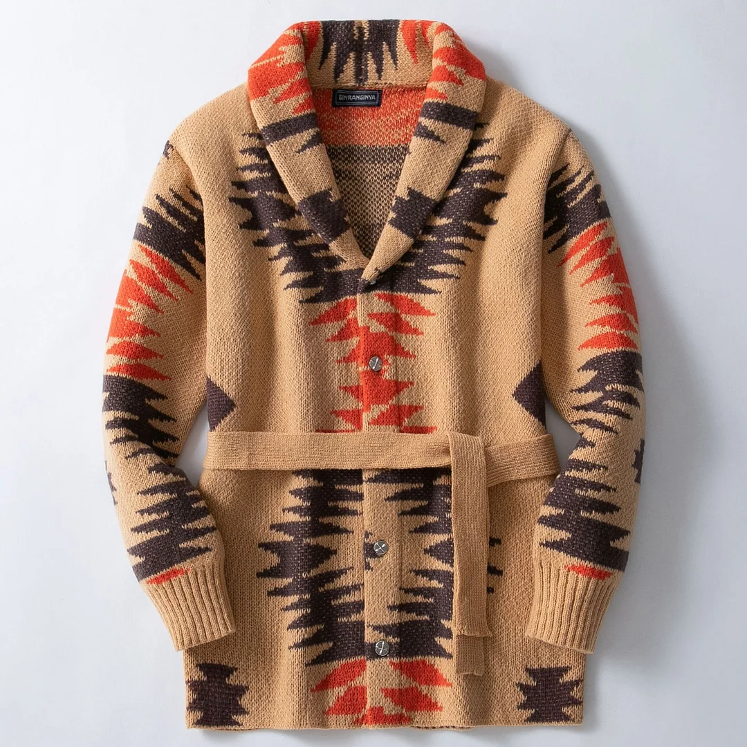 Uveng Uveng Men's Men's Vintage Heavy Industry Jacket Sweater Mid-Series Tie Tie Jacket SY0114