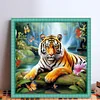 (Counted/Stamped)Tiger-11CT Cross Stitch 40*40cm/15.75*15.75in