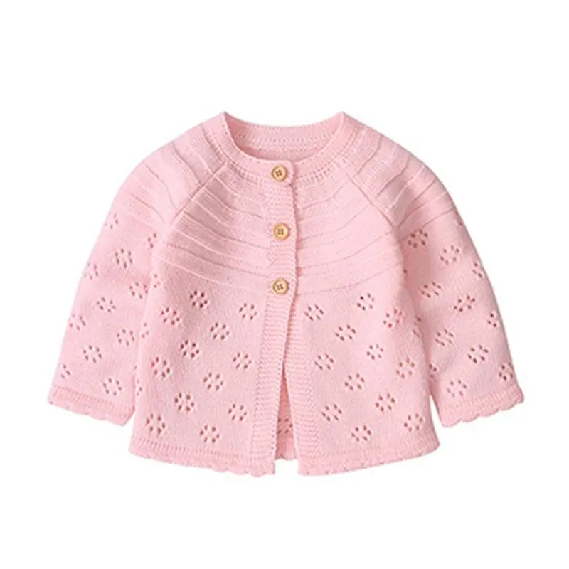 New 2020 Spring Autumn Baby Boys Girls Pure Color Knit Jacket + Hat Infant Kids Boy Girl Long Sleeve Cardigan Coat Clothing