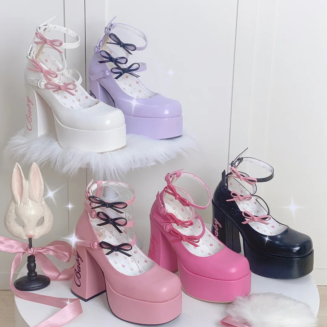 5 Colors Cute Heels Pastel Elegant Shoes ON612