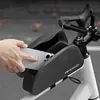 Bicycle Magnetic Lid Top Tube Bag Bicycle Front Frame Bag for Mountain Road Bike