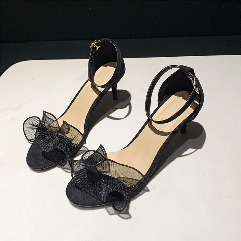 Breakj Breakj Head Half Drag Woman With Rough Heel Square Head Metal Buckle Slippers 2025 Summer New Korean Version Of Semi-Storage Sandals Women's Tide