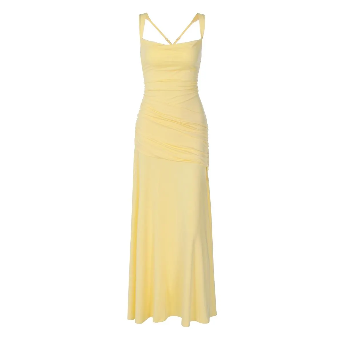 Women's Solid Color TIe-back Sleeveless Bodycon Slip Dress, Plain Criss Cross Straps Back Lace-up Ruched Slim Fit Maxi Dress, Party Club Date Evening Gown Holiday Daily Casual Elegant Long Dresses For Ladies All Seasons Summer Fashion Clothes Wear Women's Solid Color TIe-back Sleeveless Bodycon Slip Dress, Plain Criss Cross Straps Back Lace-up Ruched Slim Fit Maxi Dress, Party Club Date Evening Gown Holiday Daily Casual Elegant Long Dresses For Ladies All Seasons Summer Fashion Clothes Wear