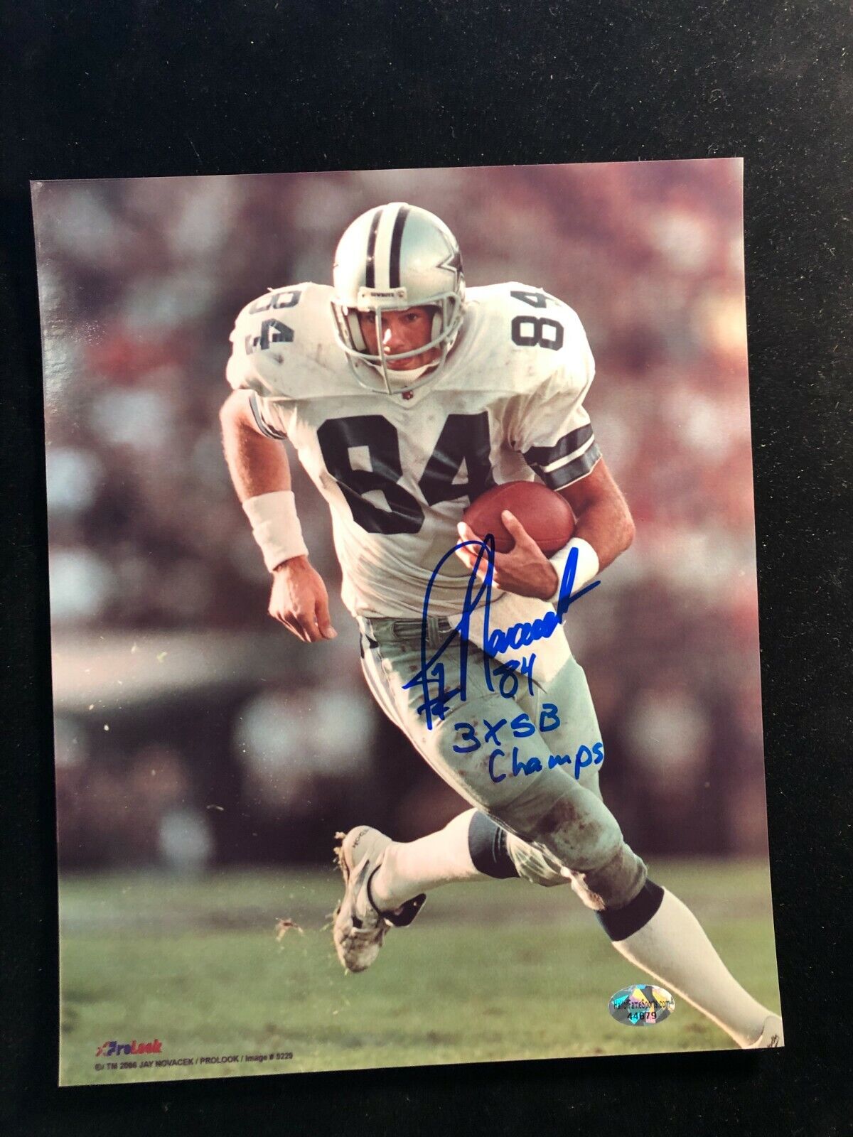 Jay Novacek Signed 3X SB Champs Autographed Photo Poster painting - COA - Dallas Cowboys