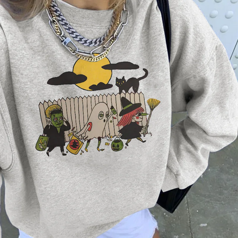 Halloween Cosplayer Printed Women Casual Sweatshirt - Krazyskull