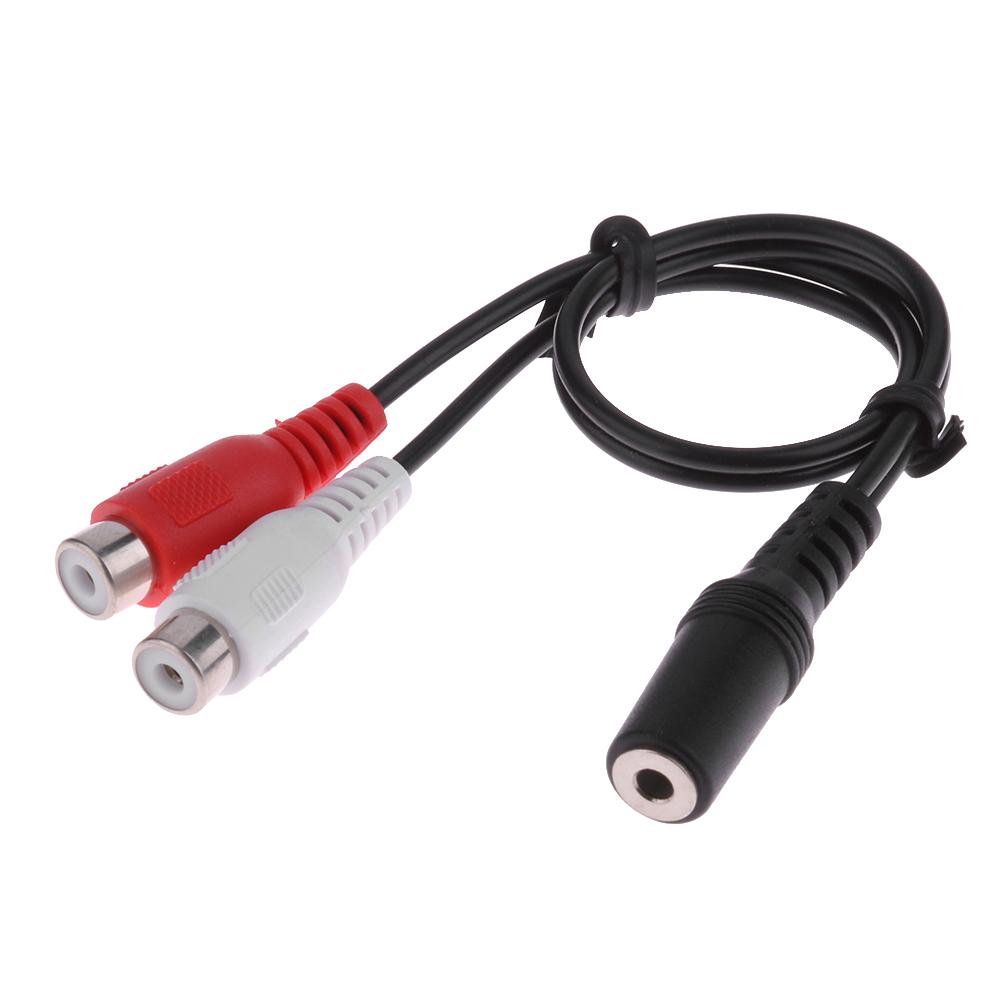 

3.5mm Stereo Female to 2 RCA Female Jack Audio Adapter Y Splitter Cable, 501 Original