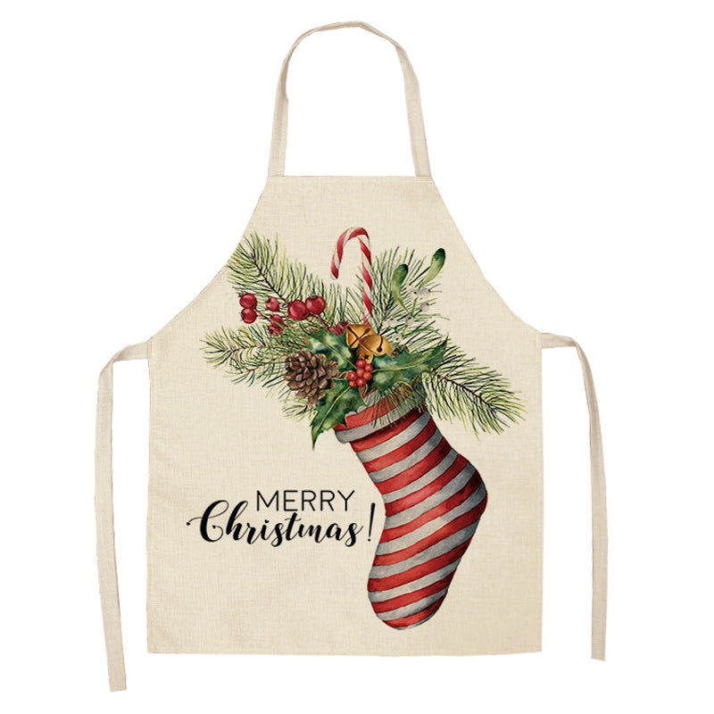 Christmas Cute Cartoon Polyester Apron 1 Piece