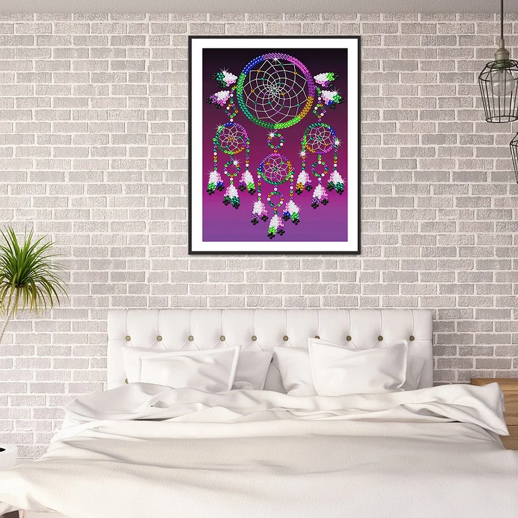 Partial Drills Special-shaped Drill Diamond Painting - Colorful Dream  Catcher - 30*40cm