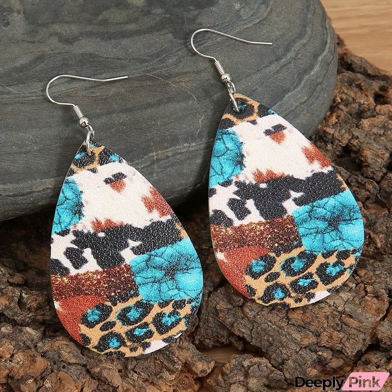 Teardrop Alloy Earrings