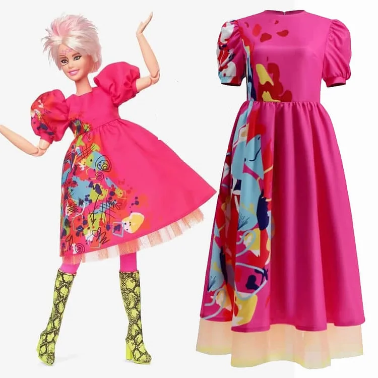2023 Barbie Movie Kate McKinnon Outfits Halloween Carnival Cosplay Costume