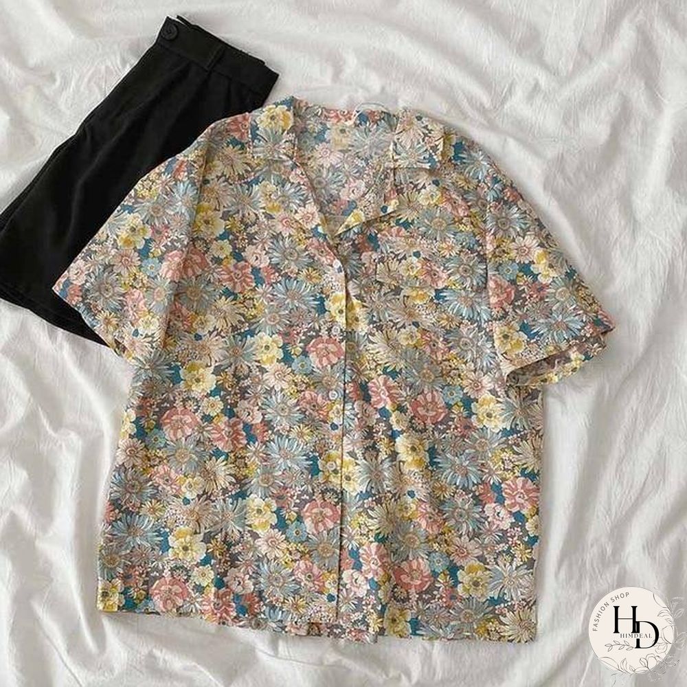 Casual Basic Short Sleeve Blouse Women V-neck Loose Office Formal Shirt Female Fashion Blue Yellow Cardigan Tops