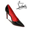 Christian Louboutin Salto alto de couro envernizado vermelho - 70% de desconto (oferta por tempo limitado)
