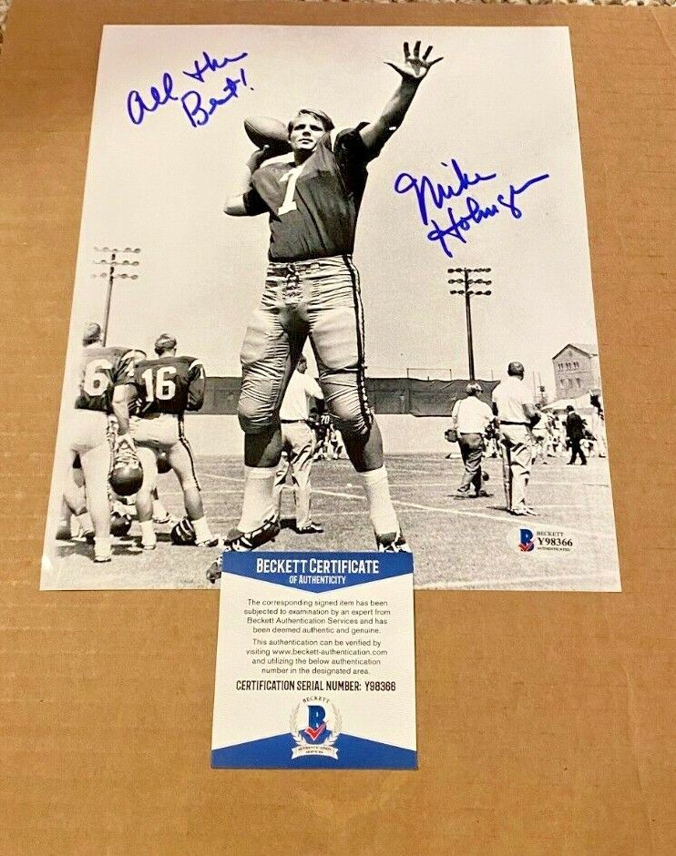 MIKE HOLMGREN SIGNED USC TROJANS 8X10 Photo Poster painting BECKETT CERTIFIED