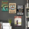 6pcs - Fishing - Vintage Metal Signs(8*12Inch)