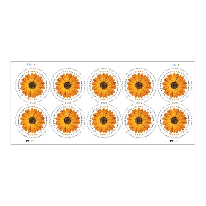 Global: African Daisy Stamps 2022