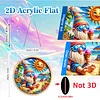 Summer Gnome DIY Diamond Painting Hanging Pendants Acrylic Crafts Kit for Home Wall Decor