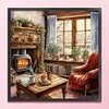 (US Local)Winter Warming Room-11CT Stamped Cross Stitch Kit(50x50cm)
