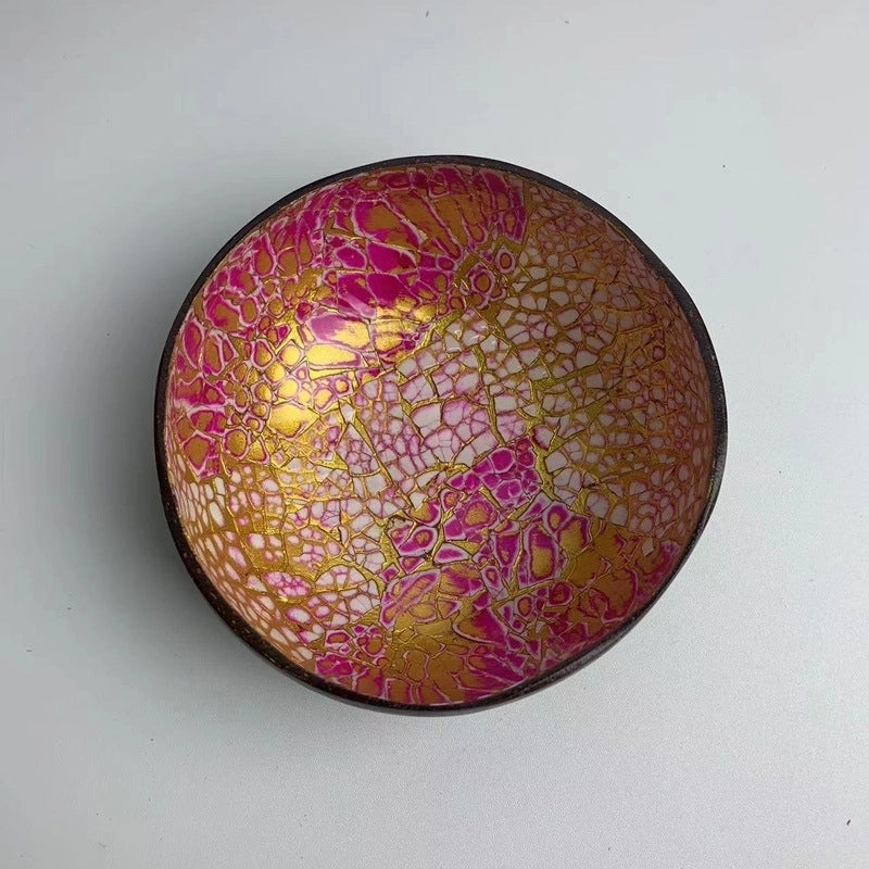 Pastoral Solid Color Coconut Shell Charcoal Shell Tableware 1 Piece