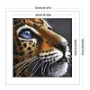 (US Only)Full Embroidery Beads Printed 9CT Leopard Head Cross Stitch Kit Decor 42x42cm