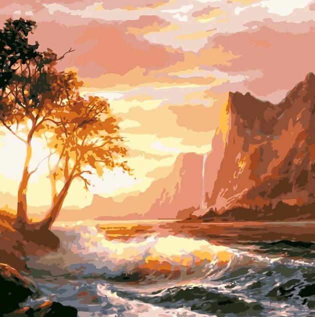 

Mountain Sea – Paint By Numbers - 40*50CM, 501 Original