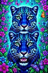 Luxury AB Velvet Diamond Painting Kit - Leopard