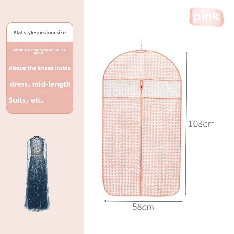Clothes Dust Cover Coat Suit Cover Dust Bag Household Non-woven Breathable Storage Hanging Clothes Bag Dust-proof Clothes Cover
