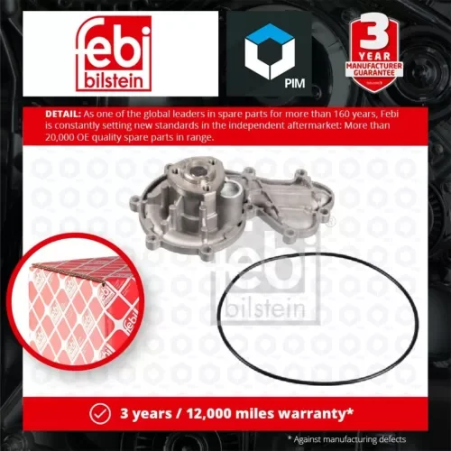 Water Pump fits AUDI Q7 4L 3.0D 06 to 15 Coolant 059121005T 059121005TV Febi New Parts