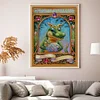 (US Only)Dragon Printed Cross Stitch Kit 40x55cm DIY 14CT Thread Art Needlework Decor