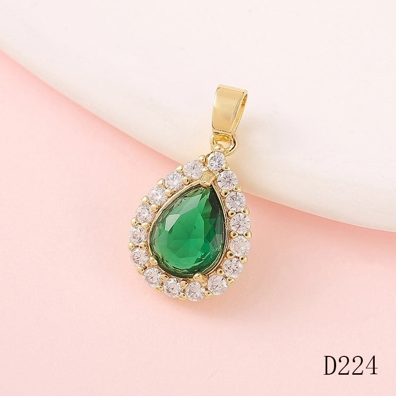 1 Piece Copper Fruit Bow Knot Pendant