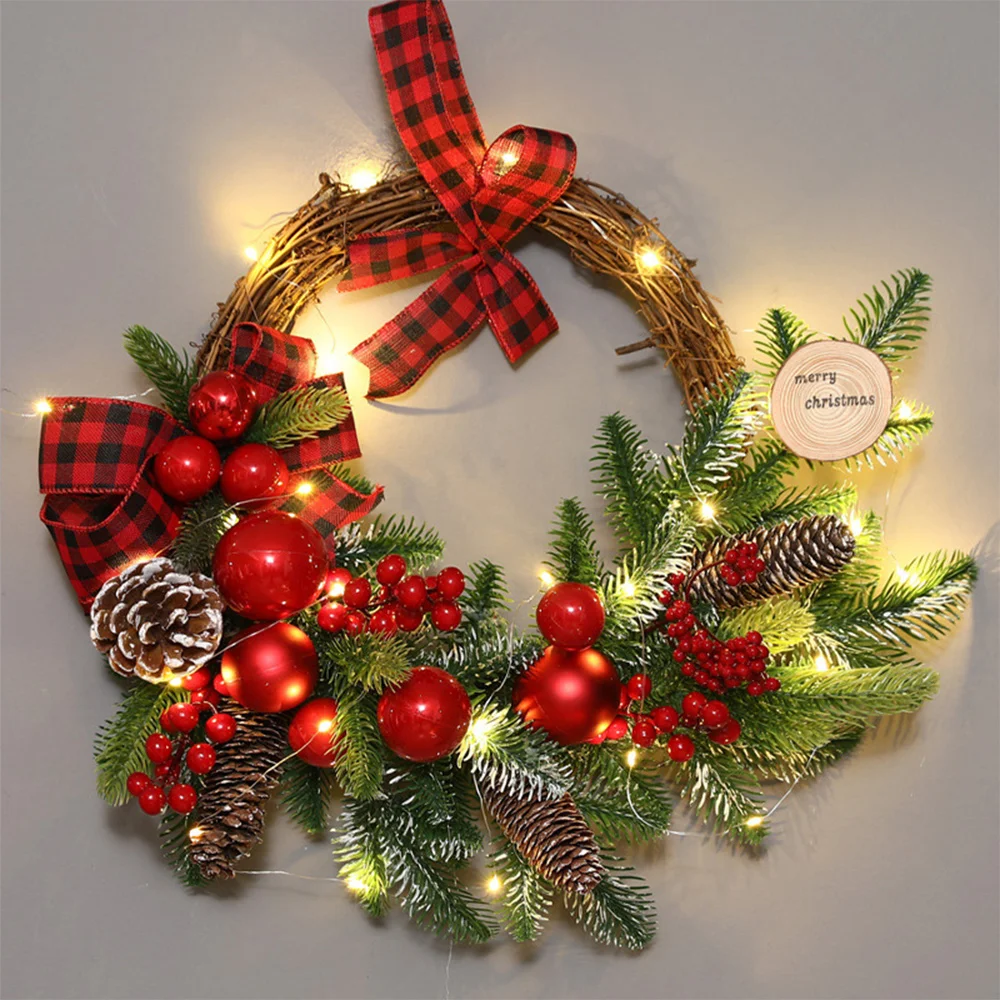 Festive Props Garland Christmas Rattan Mall Garland