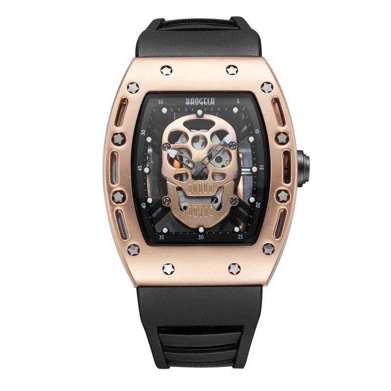 Fashion Skull Buckle Quartz Men’s Watches