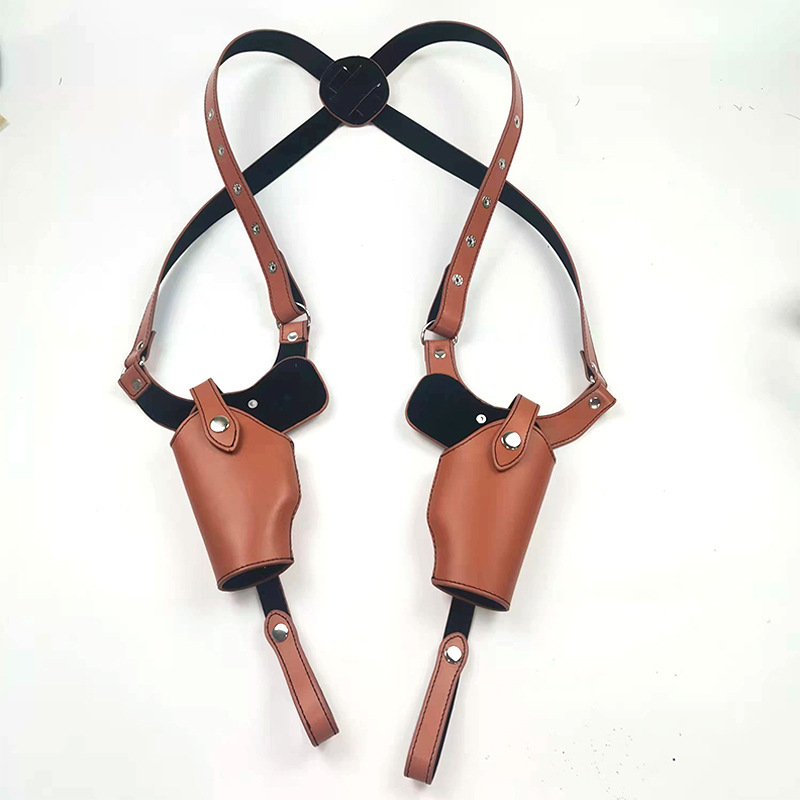 1911, P320 New Double Shoulder Carry Underarm Suit Concealed 007 Gun Pouch & Magazine Pouch