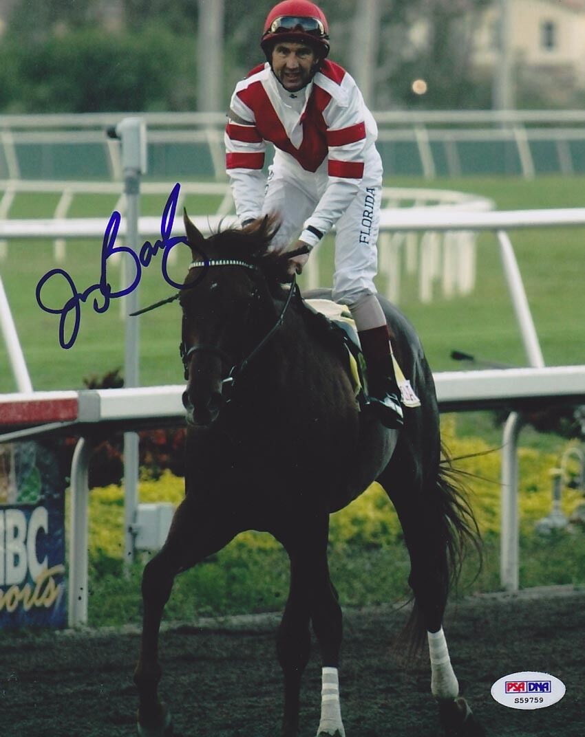 Jerry Bailey SIGNED 8x10 Photo Poster painting Jockey PSA/DNA AUTOGRAPHED