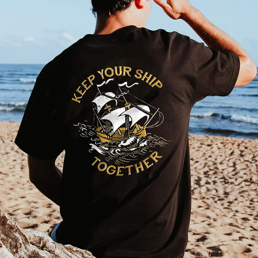 Keep Your Ship Together Printed Men's T-shirt