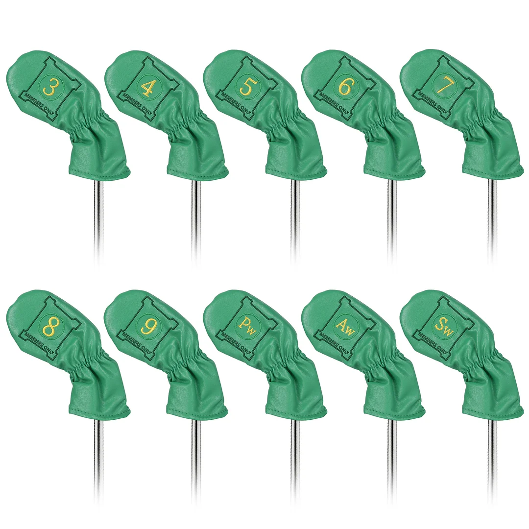 Members Only Iron Head Covers Set Green Studio Crafted]